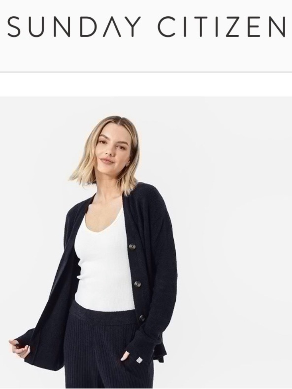 Cloud Cool Oversized Ribbed Buttoned Cardigan
